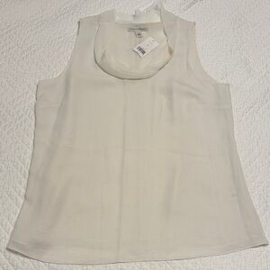 Banana Republic Cream Sleeveless Blouse